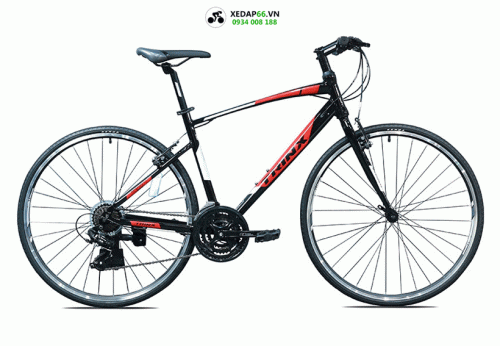 Xe dap duong pho TrinX Free1 2021 den do - Xe đạp đường phố