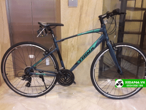 Xe dap duong pho TrinX Free1 2021 den xanh xam - Xe đạp đường phố