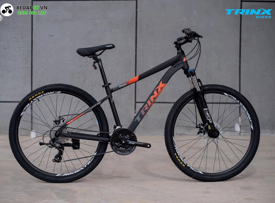 Xe đạp địa hình mtb TRINX M500 Elite 27.5 inch 2 - Xe đạp đường phố TrinX M500 Elite 27.5″ màu Đen cam
