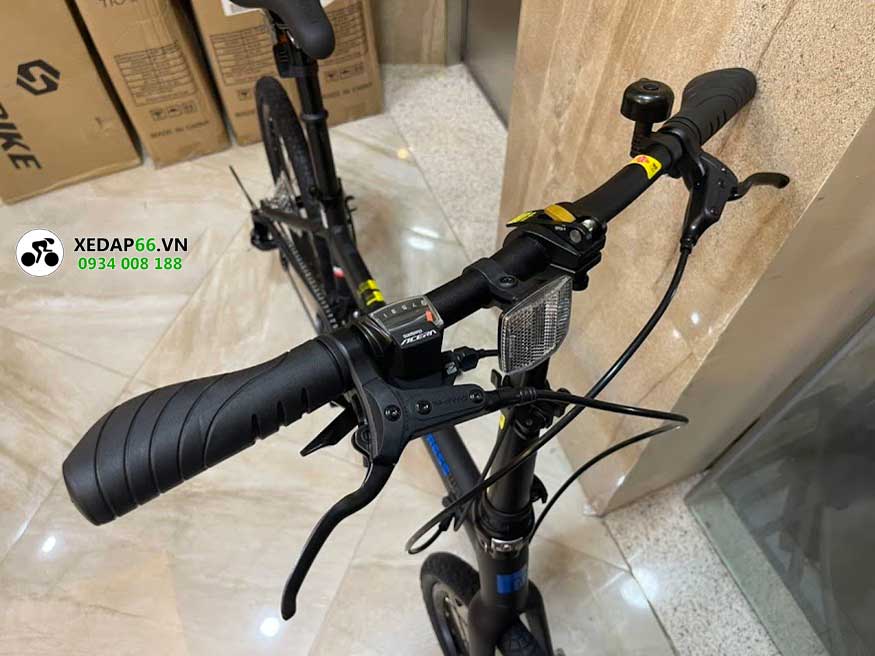 Ghi dong Xe dap gap Giant Expressway D 2021 den - Xe đạp đường phố