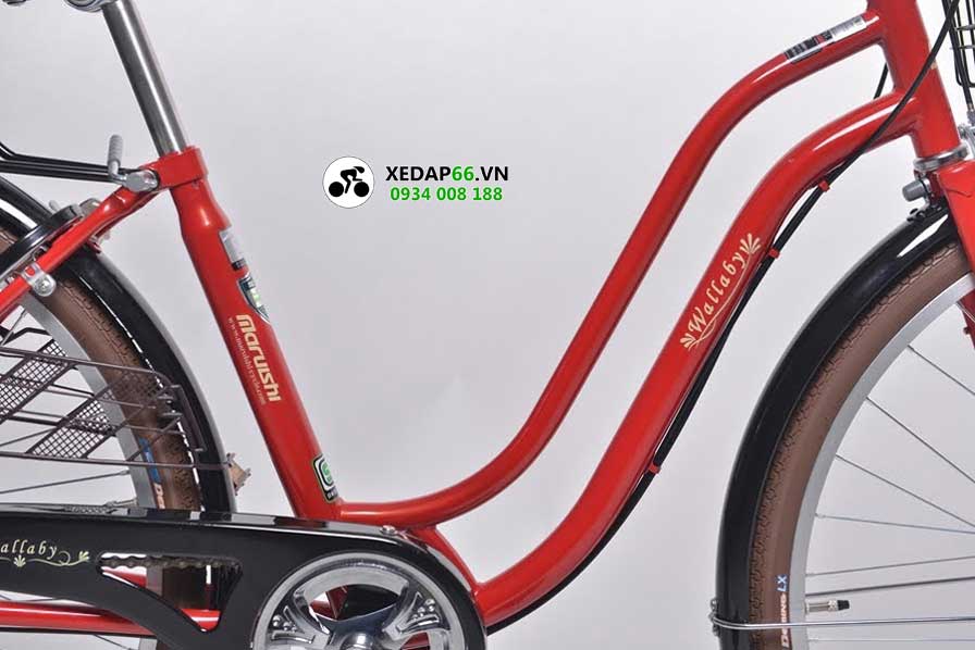 Xe đạp nữ mini Nhật Maruishi WAT2673 8 - Xe đạp đường phố Giong xe dap mini Nhat WAT 2673 - Xe đạp đường phố