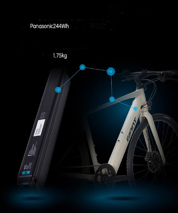 Xe đạp trợ lực điện GIANT FASTER E+ 5 - Xe đạp đường phố Pin Xe dap tro luc dien GIANT FASTER E - Xe đạp đường phố