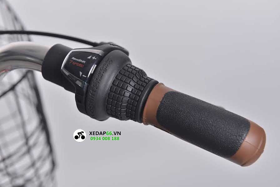 Xe đạp nữ mini Nhật Maruishi WAT2673 9 - Xe đạp đường phố Tay de xe d p mini Nhat WAT 2673 - Xe đạp đường phố