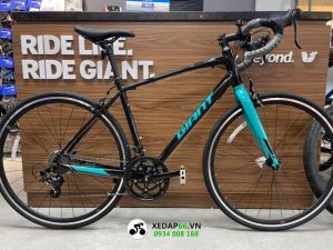 Xe đạp đua đường trường GIANT SPEEDER 2022 3 - Xe đạp đường phố Xe dap dua road giant speeder 2022 den xanh 1 - Xe đạp đường phố