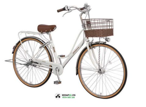 Xe dap mini Nhat Maruishi Premier PEP263E Trang XD66 - Xe đạp đường phố