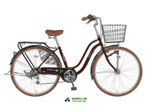 Xe đạp nữ mini Nhật Maruishi WAT2673 2 - Xe đạp đường phố Xe dap mini Nhat Maruishi WAT 2673 nau cafe - Xe đạp đường phố