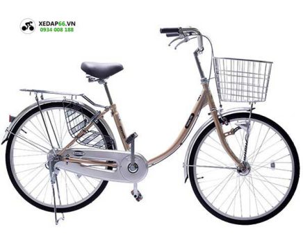 Xe dap mini nhat CAT2412 nau cafe - Xe đạp đường phố