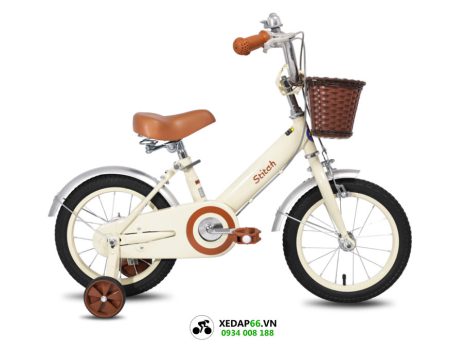 Xe dap tre em stitch princess jy906 trang - Xe đạp đường phố