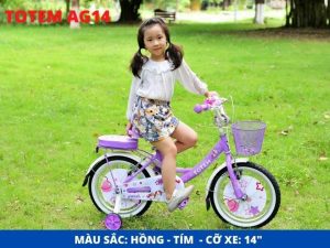 Xe đạp bé gái TOTEM ANGEL (AG) 4 - Xe đạp đường phố Xe dap tre em totem Angel 14 tim - Xe đạp đường phố