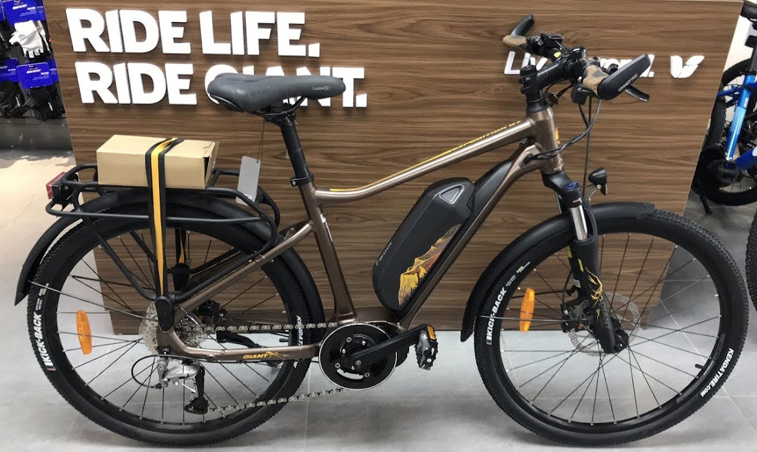 Xe đạp trợ lực điện GIANT EXPEDITION E+ 3 - Xe đạp đường phố GIANT EXPEDITION E+ màu nâu