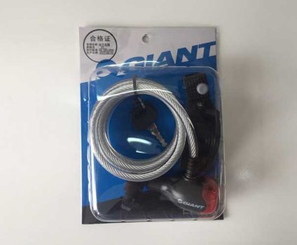 Khoá dây xe đạp Giant EX 8x150cm có đèn, có chìa 4 - Xe đạp đường phố khoa day giant trong XD66 - Xe đạp đường phố
