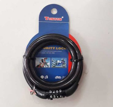 Khóa dây Tonyon 4 số cố định cho xe đạp 1 - Xe đạp đường phố khoa tonyon 4 so XD66 1 - Xe đạp đường phố