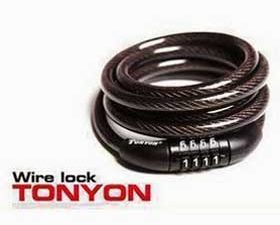 Khóa dây Tonyon 4 số cố định cho xe đạp