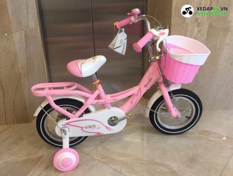 xe dap be gai 4 banh borgki hong - Xe đạp đường phố