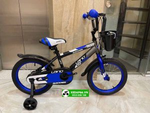 xe dap tre em 4 banh lanq sport 1635 den lam - Xe đạp đường phố