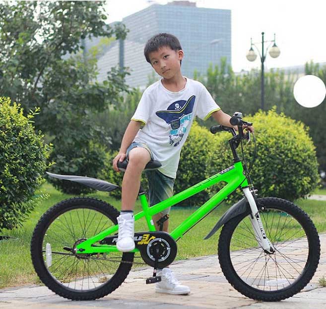 xe dap tre em royal baby freestyle xanh luc 2 - Xe đạp đường phố