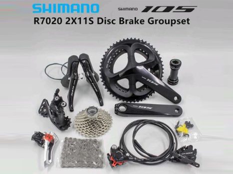 Bo group shimano 105 r7020 2sx11s phanh dia - Xe đạp đường phố