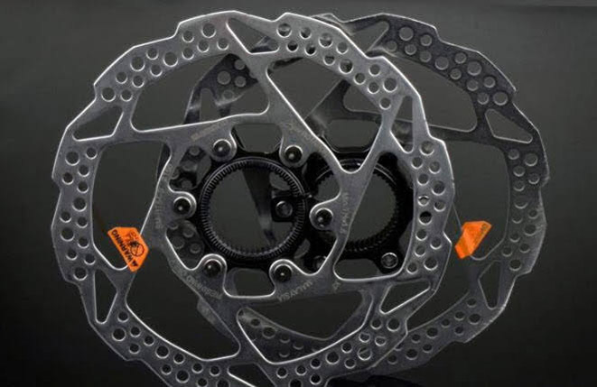 Dia phanh shimano sm rt54 160 mm lock 02 - Xe đạp đường phố