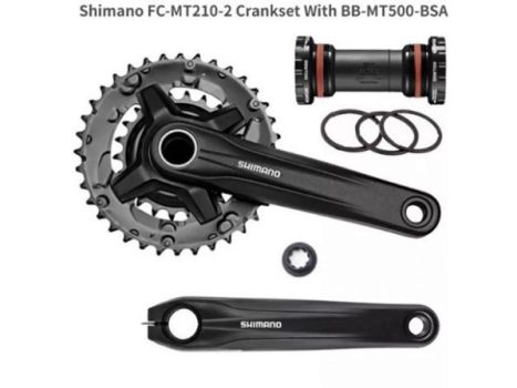 Bộ đùi rỗng 2 tầng Shimano MT210 22T-36T 170L (Chính hãng) 9 - Xe đạp đường phố Dui rong dia shimano mt210 22 36t - Xe đạp đường phố