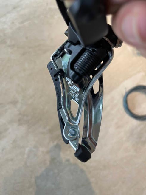 Gạt đĩa xe đạp Shimano Deore M5100 2x11S gạt treo - chính hãng Japan 2 - Xe đạp đường phố Gat dia 2 tang shimano deorr m5100 02 - Xe đạp đường phố