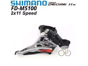 Gạt đĩa xe đạp Shimano Deore M5100 2x11S gạt treo - chính hãng Japan