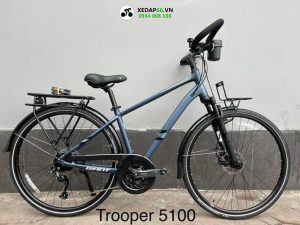 xe dap city touring giant trooper 5100 nam xanh - Xe đạp đường phố