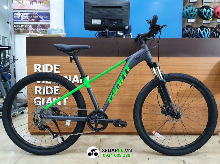 Xe đạp địa hình mtb GIANT GEEK 2021 3 - Xe đạp đường phố Giant Geek màu ghi lục