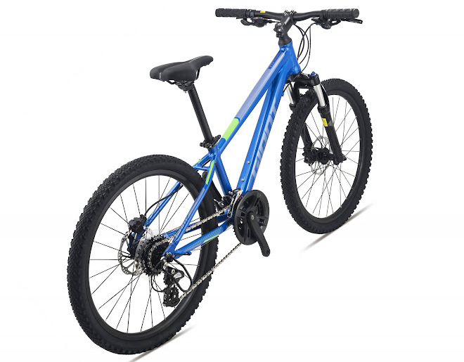 Xe đạp địa hình mtb GIANT XTC 24 D-1 2022 (cao 1m3 - 1m55) 3 - Xe đạp đường phố GIANT XTC 24 D-1 2022 màu xanh