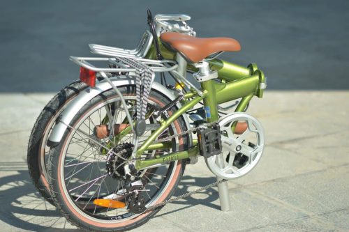 xe dap gap chevaux fuku xanh la 02 - Xe đạp đường phố