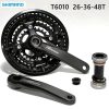Bộ đùi đĩa xe đạp Shimano Deore T6010 26-36-48T 6 - Xe đạp đường phố bo dui dia shimano Deore T6010 - Xe đạp đường phố