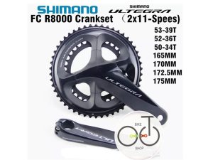 Bộ đùi đĩa xe đạp Shimano Ultegra R8000 2x11S (chính hãng)