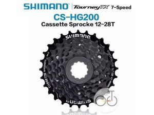 Líp thả 7 tầng Shimano CS-HG200 màu đen (chính hãng)