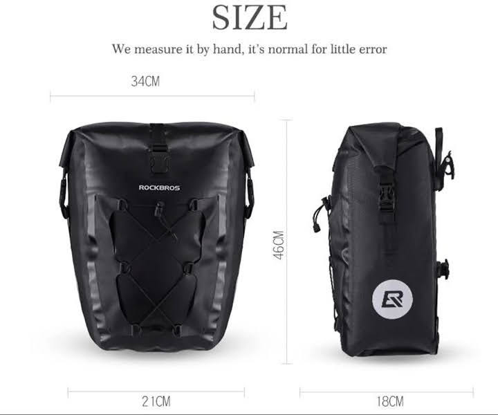 Túi treo baga xe đạp RockBros AS-002 27Lít (chống nước) 2 - Xe đạp đường phố tui treo Baga Rockbros AS 002 1BK 27L 03 - Xe đạp đường phố