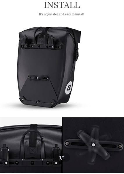 Túi treo baga xe đạp RockBros AS-002 27Lít (chống nước) 3 - Xe đạp đường phố tui treo Baga Rockbros AS 002 1BK 27L 04 - Xe đạp đường phố