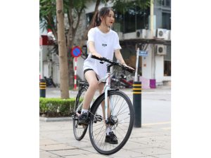 xe dap duong pho trinx free 24 city 2023 trang do - Xe đạp đường phố