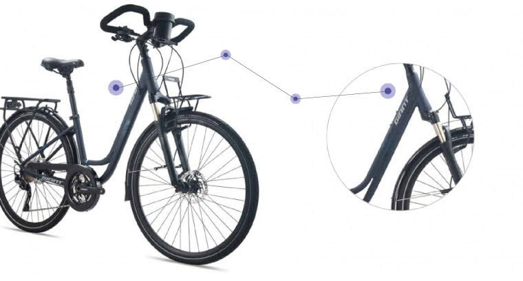 khung xe dap city touring giant trooper 5500 2024 - Xe đạp đường phố