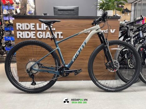 xe dap dia hinh mtb giant xtc adv 2 2024 ghi xanh - Xe đạp đường phố