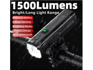 Đèn pha xe đạp Rockbros RHL1500 Lumen siêu sáng