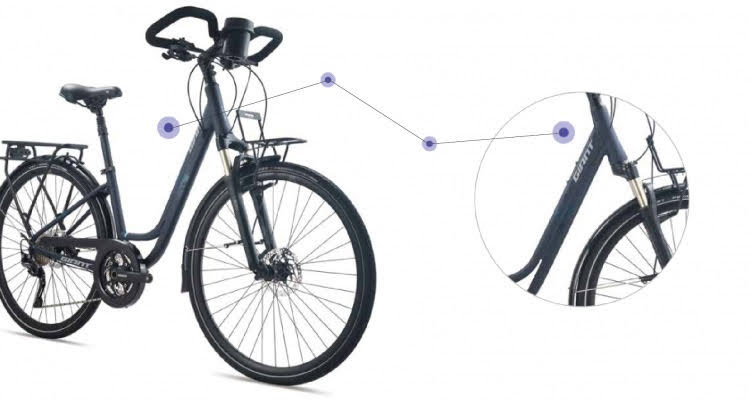 khung xe dap touring giant TROOPER 5100 - Xe đạp đường phố