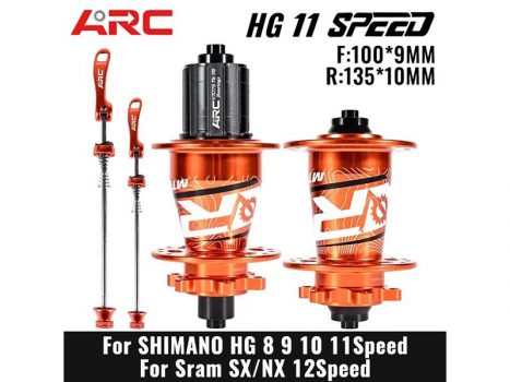 Bộ Moay Ơ (Hub) xe đạp ARC MT039 32 LỖ QR/TRU 9 - Xe đạp đường phố bo moay o hub ARC MT039 32 Lo QR TRU cam - Xe đạp đường phố