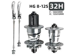 Bộ Moay Ơ (Hub) xe đạp ARC MT039 32 LỖ QR/TRU 2 - Xe đạp đường phố bo moay o hub ARC MT039 32 Lo QR TRU xam - Xe đạp đường phố