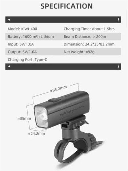 den sac usb xe dap gaciron kiwi 2024 04 - Xe đạp đường phố