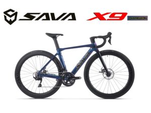 Xe đạp đua road SAVA X9-02 R7000 (Full Carbon) 3 - Xe đạp đường phố xe dap dua road sava x9 r7000 full carbon xanh doi mau - Xe đạp đường phố