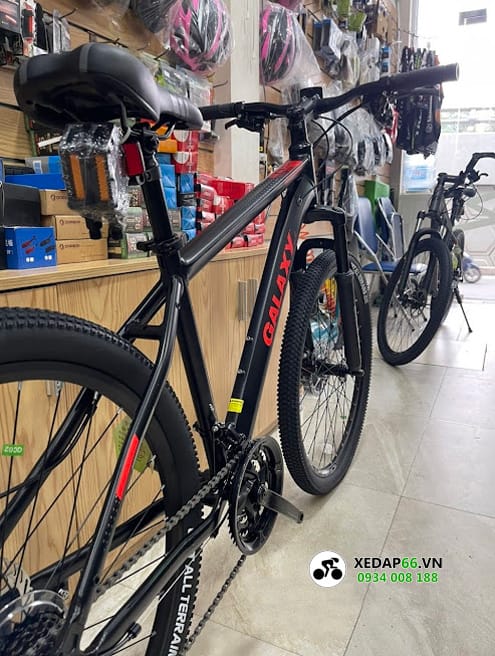Xe đạp địa hình mtb GALAXY A5 2024 2 - Xe đạp đường phố xe dap dia hinh mtb galaxy a5 2024 den do 02 - Xe đạp đường phố
