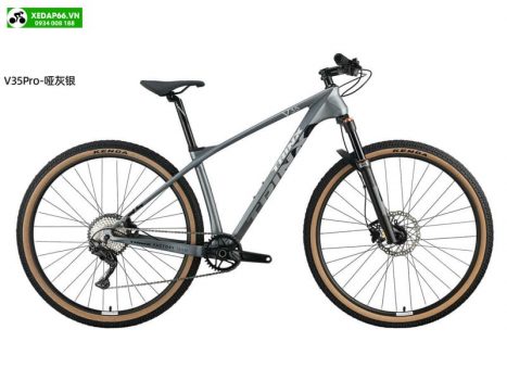 xe dap dia hinh trinx v35 pro carbon xam - Xe đạp đường phố