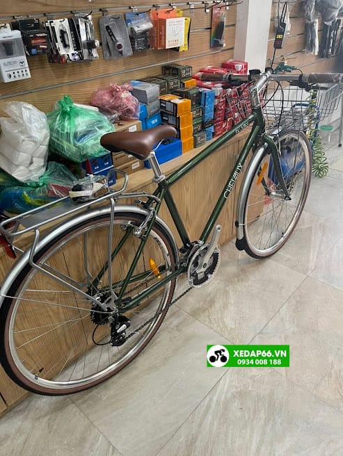 Xe đạp đường phố City Touring CHEVAUX FK MAX 2023 7 - Xe đạp đường phố xe dap duong pho chevaux fk max xanh luc 03 - Xe đạp đường phố