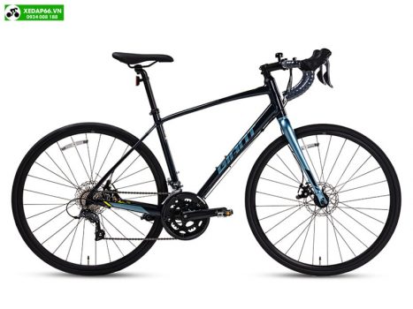 xe dap dua road giant speeder d1 2024 den xanh - Xe đạp đường phố