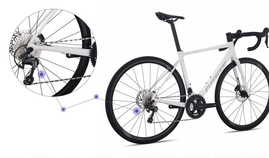 Xe đạp đua đường trường GIANT TCR SLR 2025 7 - Xe đạp đường phố vanh xe dap dua giant tcr slr 2025 - Xe đạp đường phố