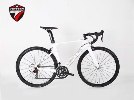 xe dap dua road twitter r10 r2000 trang - Xe đạp đường phố